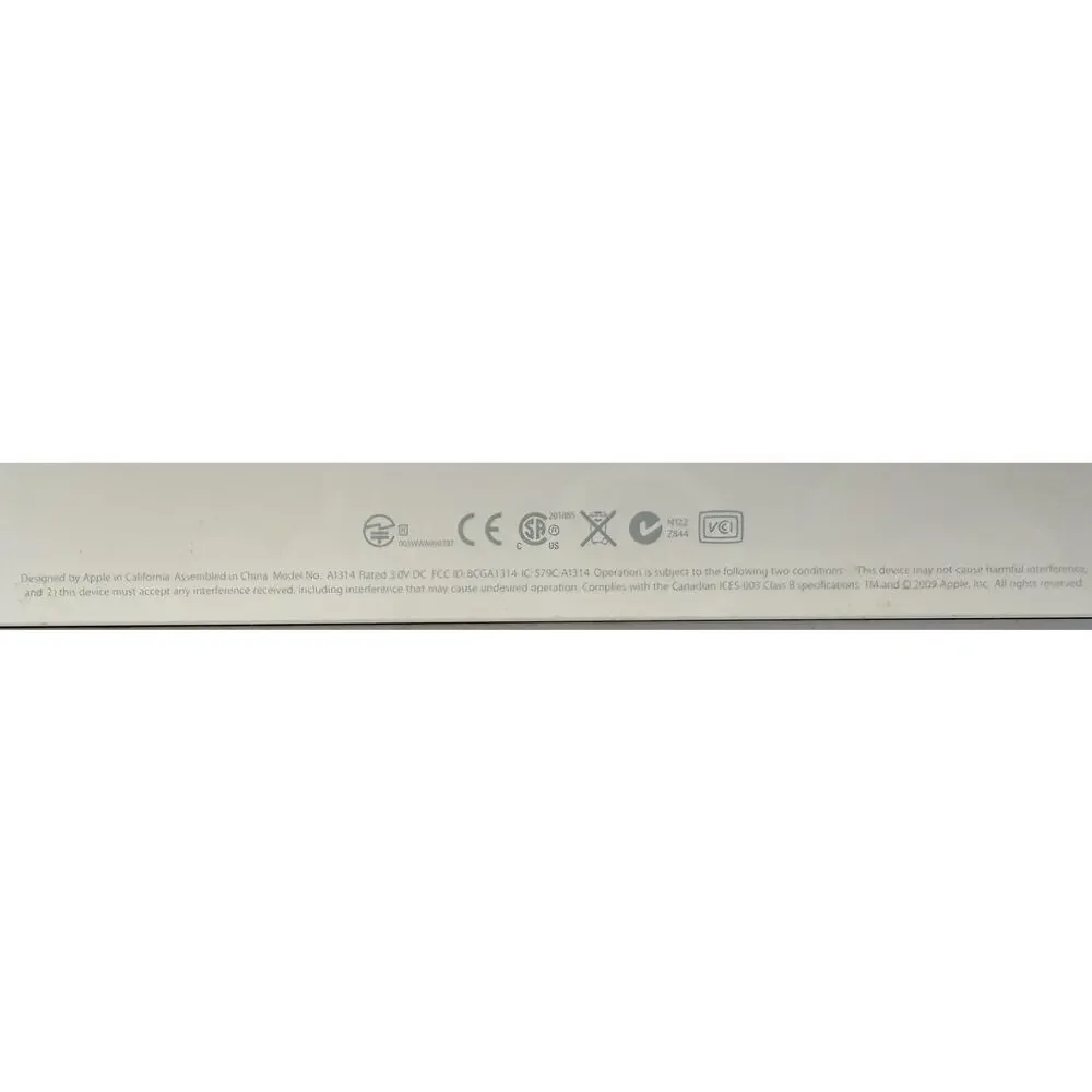 Apple A1314 Wireless Bluetooth Aluminum Keyboard